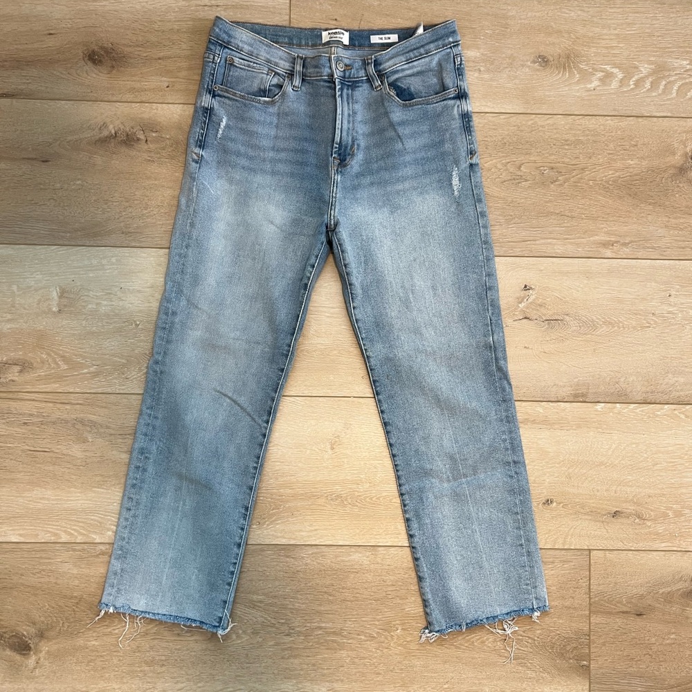 Kensie Blue Ankle Cropped Jeans Classic Style